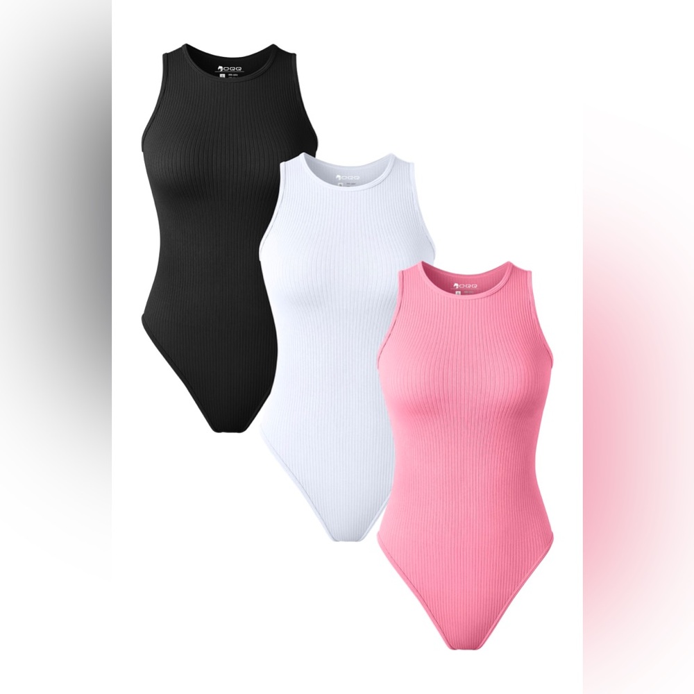 OQQ Women's 3 Piece Bodysuits